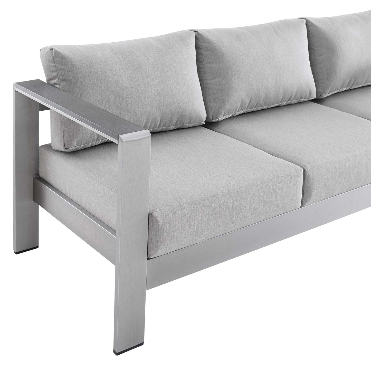 Shore Sunbrella¨ Fabric Aluminum Outdoor Patio Sofa by Modway