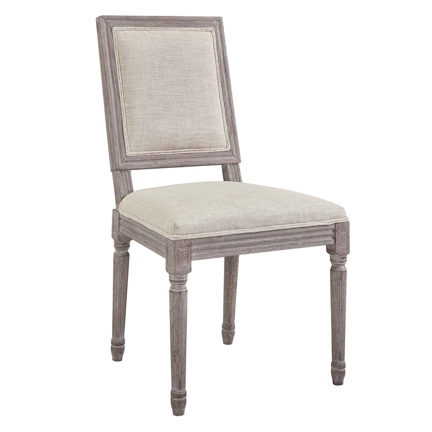Court Upholstered Fabric Dining Side Chair Set of 2 by Modway