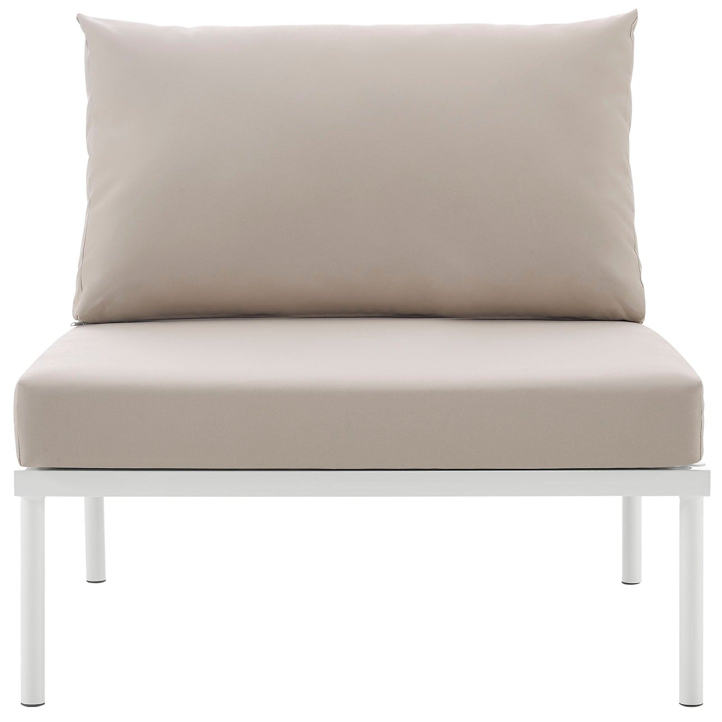 Harmony Armless Outdoor Patio Aluminum Chair by Modway
