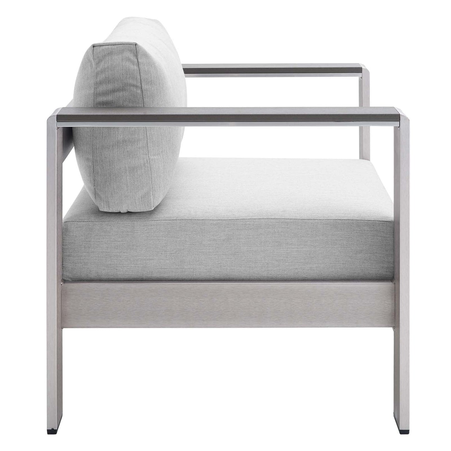 Shore 4 Piece Sunbrella¨ Fabric Outdoor Patio Aluminum Set by Modway