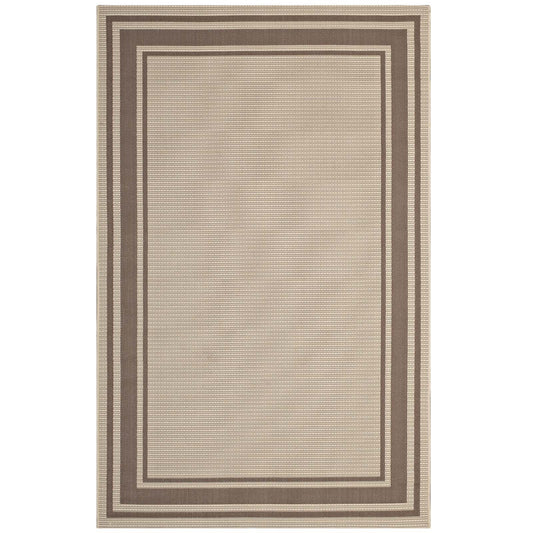 Rim Solid Border Indoor and Outdoor 8x10 Area Rug by Modway