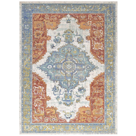Citlali Distressed Southwestern Aztec 4x6 Area Rug by Modway