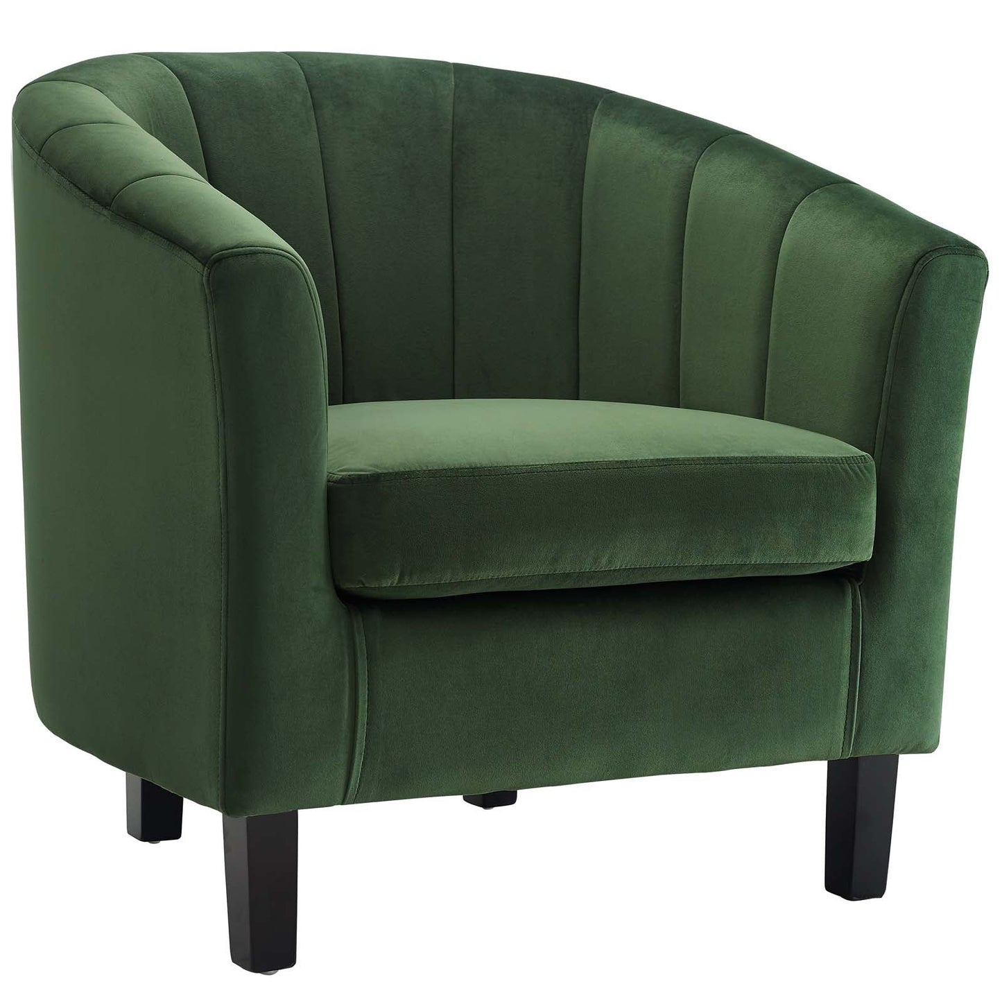 Prospect Channel Tufted Performance Velvet Armchair Set of 2 by Modway