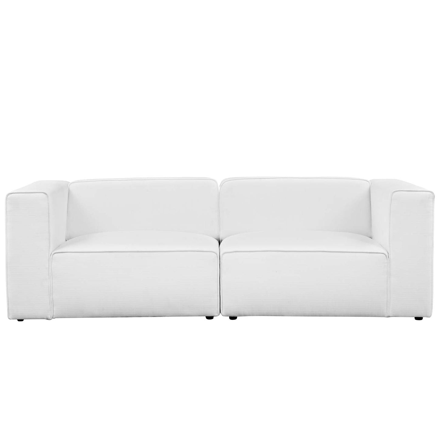 Mingle 2 Piece Upholstered Fabric Sectional Sofa Set by Modway