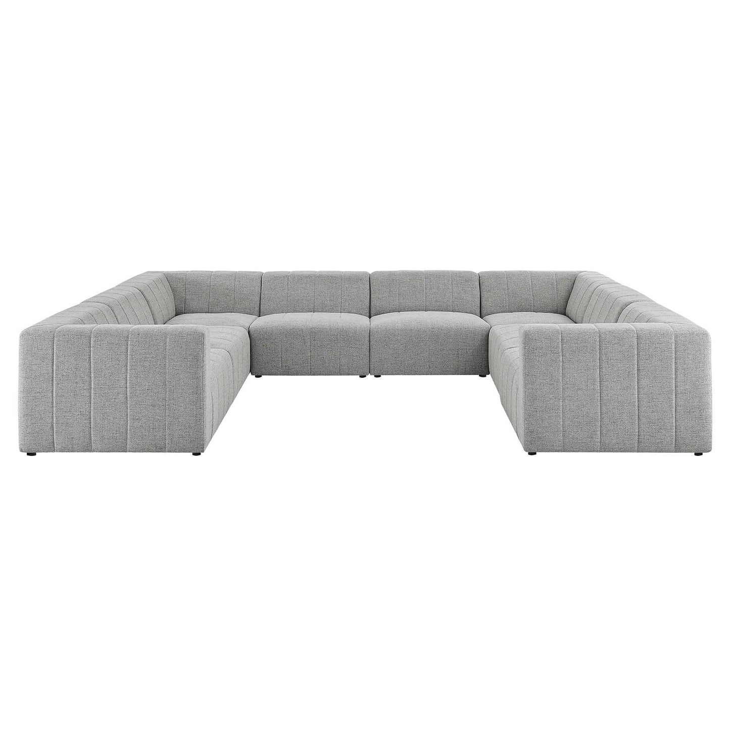 Bartlett 8-Piece Upholstered Fabric Sectional Sofa by Modway