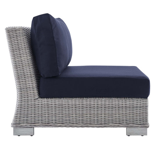 Conway Sunbrella¨ Outdoor Patio Wicker Rattan Armless Chair by Modway