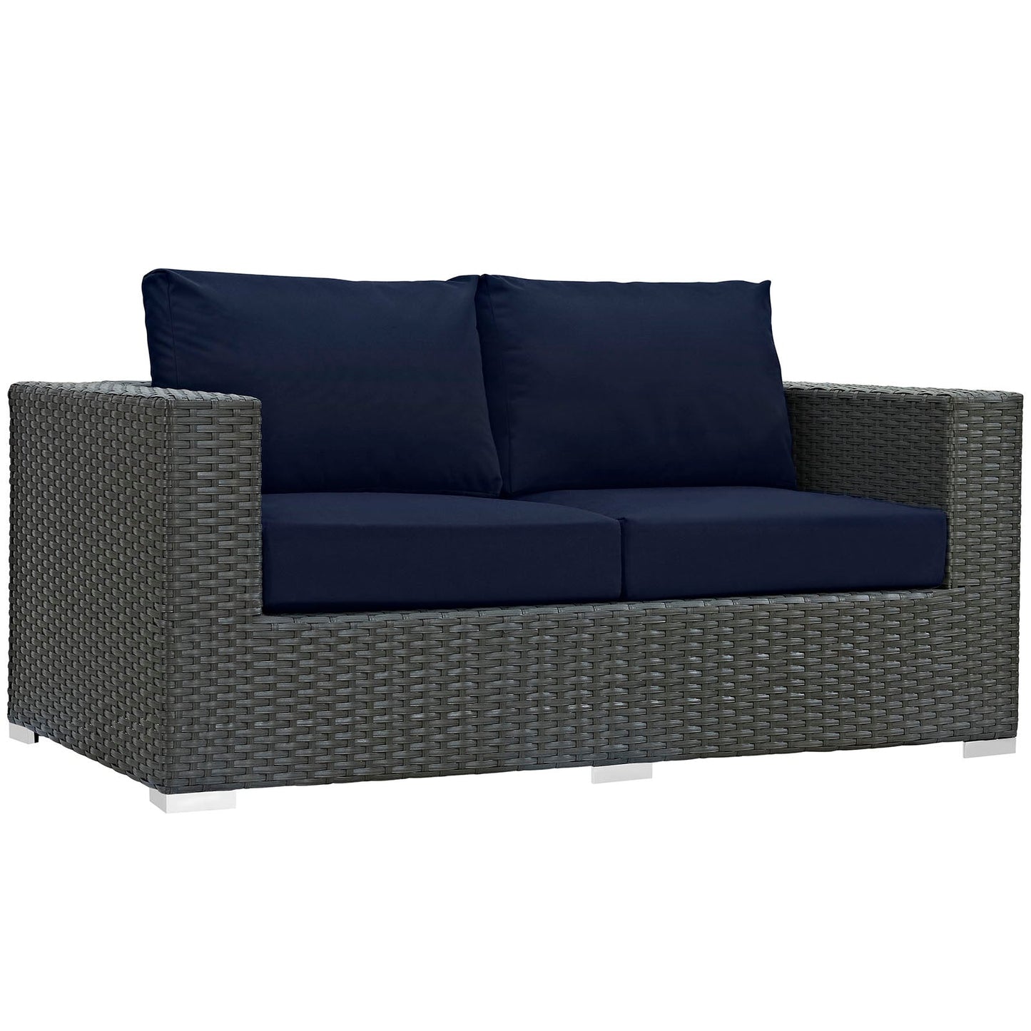 Sojourn 8 Piece Outdoor Patio Sunbrella¨ Sectional Set by Modway