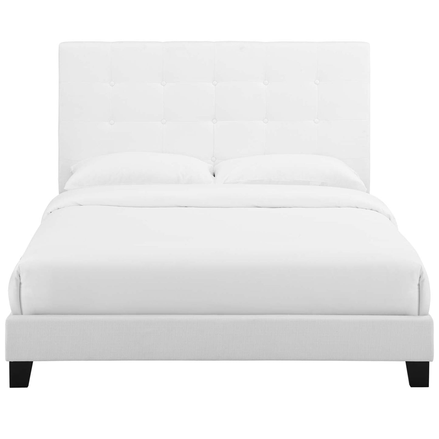 Melanie Tufted Button Upholstered Fabric King Platform Bed by Modway