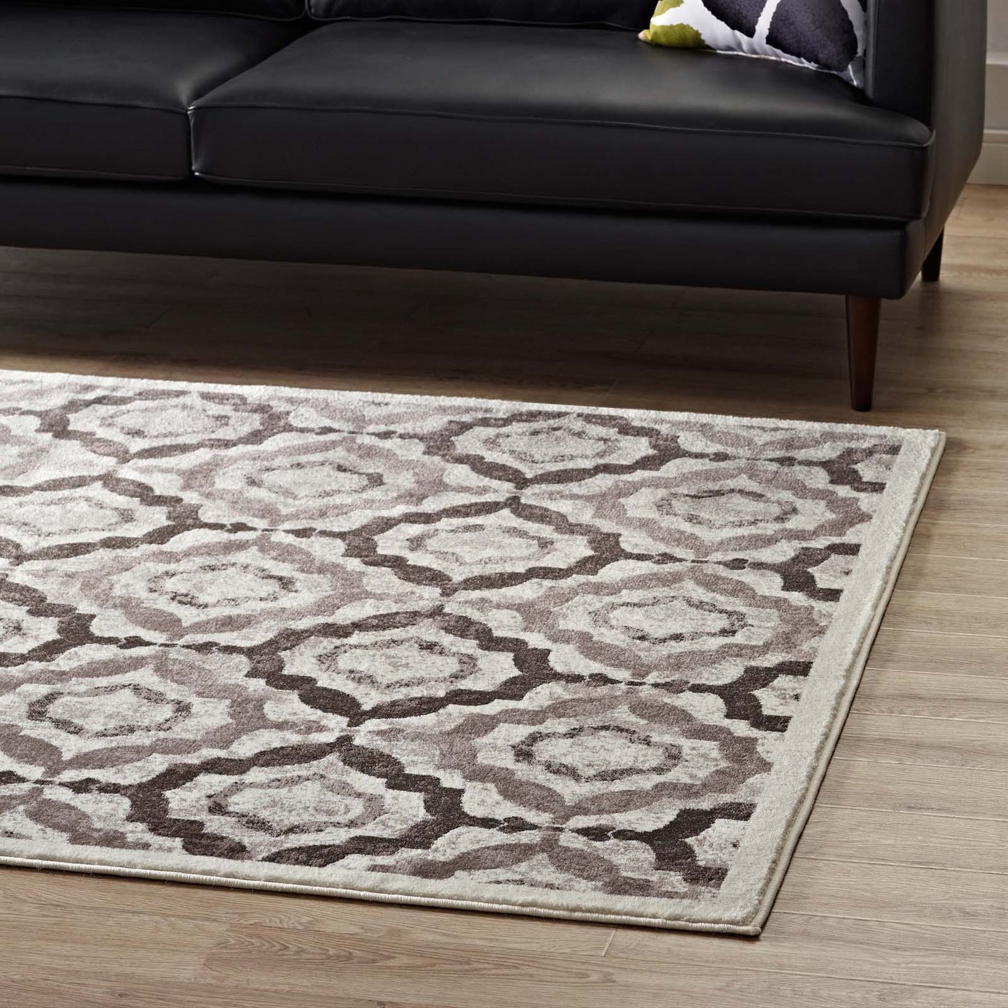 Kalinda Rustic Vintage Moroccan Trellis 5x8 Area Rug by Modway