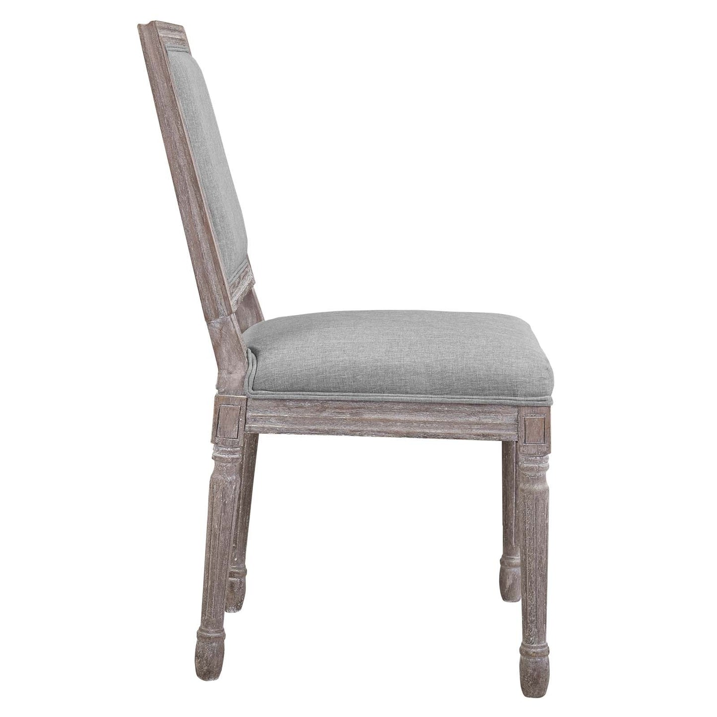 Court Upholstered Fabric Dining Side Chair Set of 2 by Modway
