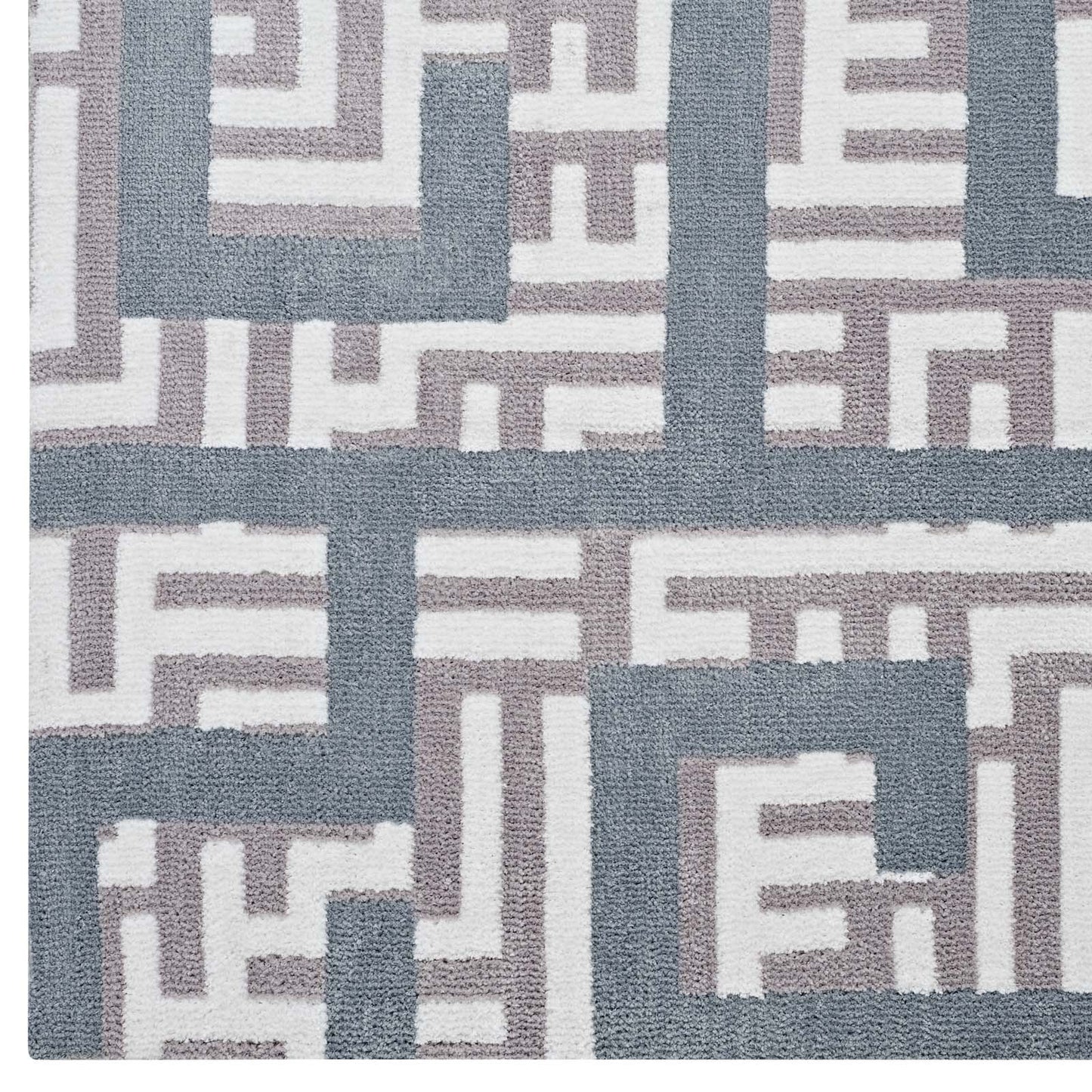 Nahia Geometric Maze 8x10 Area Rug by Modway