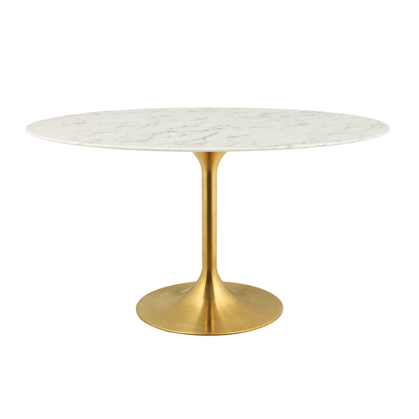 Lippa 54" Oval Faux Marble Dining Table by Modway