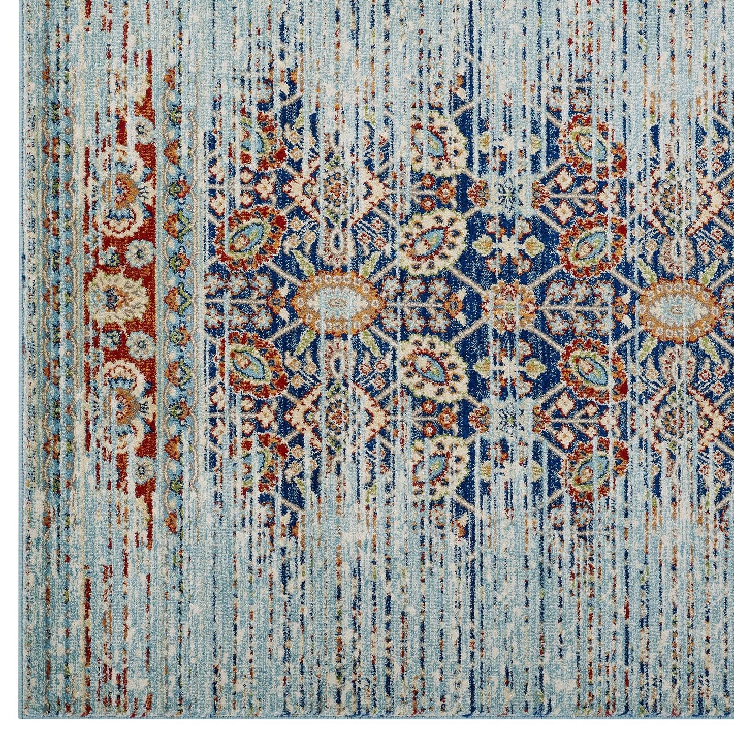 Naria Distressed Vintage Medallion 8x10 Area Rug by Modway