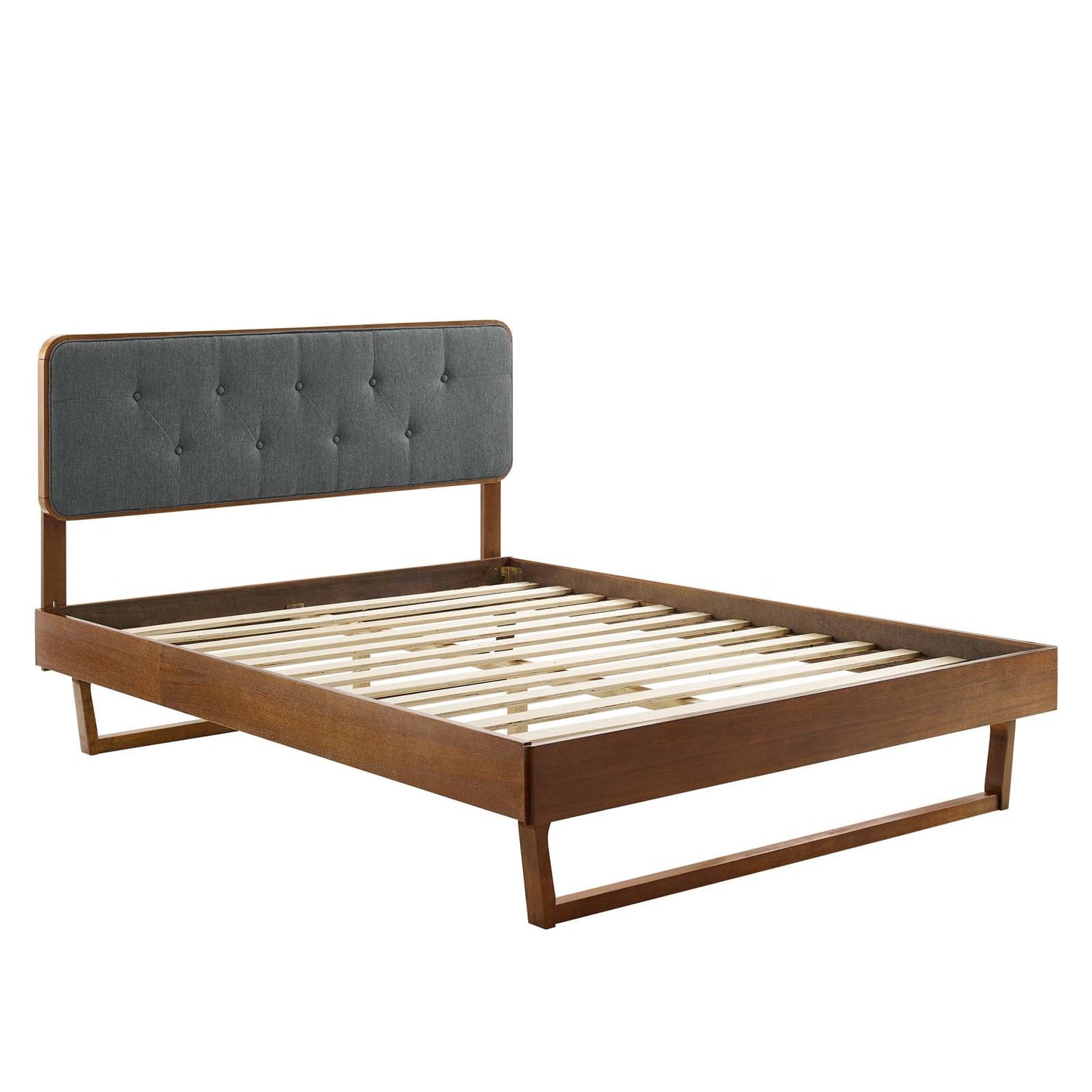 Bridgette Wood Queen Platform Bed With Angular Frame by Modway