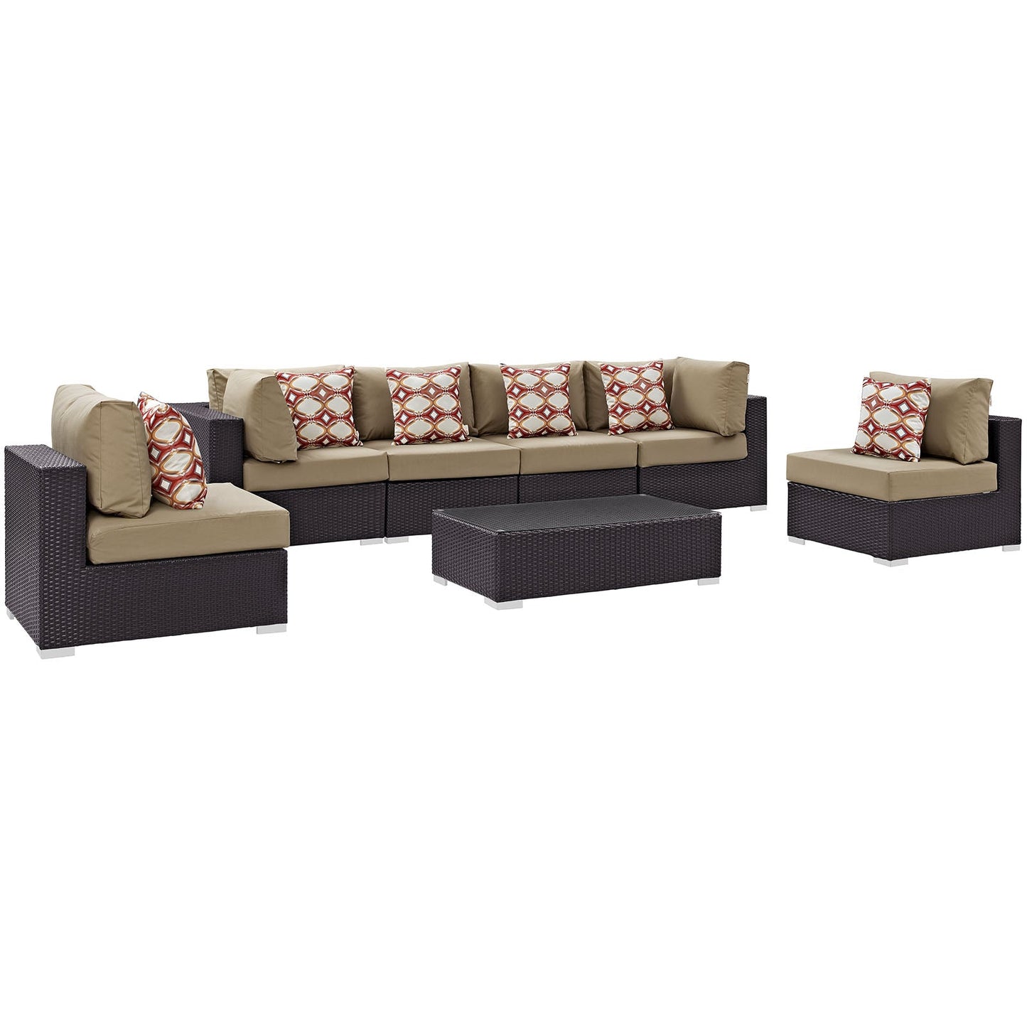 Convene 7 Piece Outdoor Patio Sectional Set by Modway