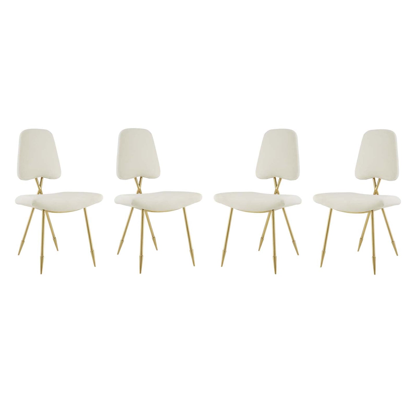 Ponder Dining Side Chair Set of 4 by Modway