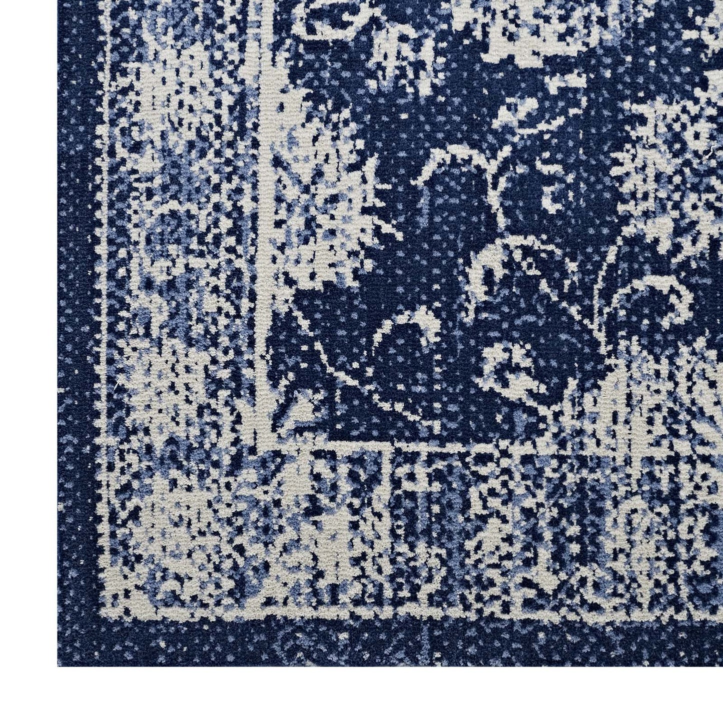 Kazia Distressed Floral Lattice 5x8 Area Rug by Modway
