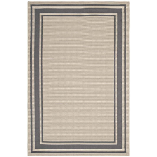Rim Solid Border Indoor and Outdoor 8x10 Area Rug by Modway