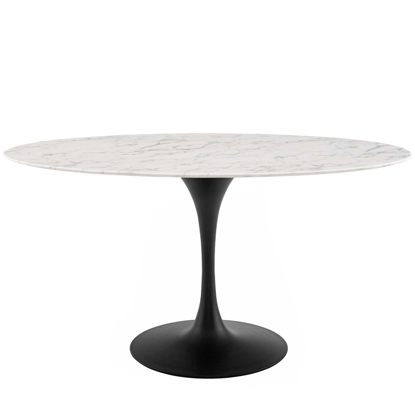 Lippa 60" Oval Faux Marble Dining Table by Modway