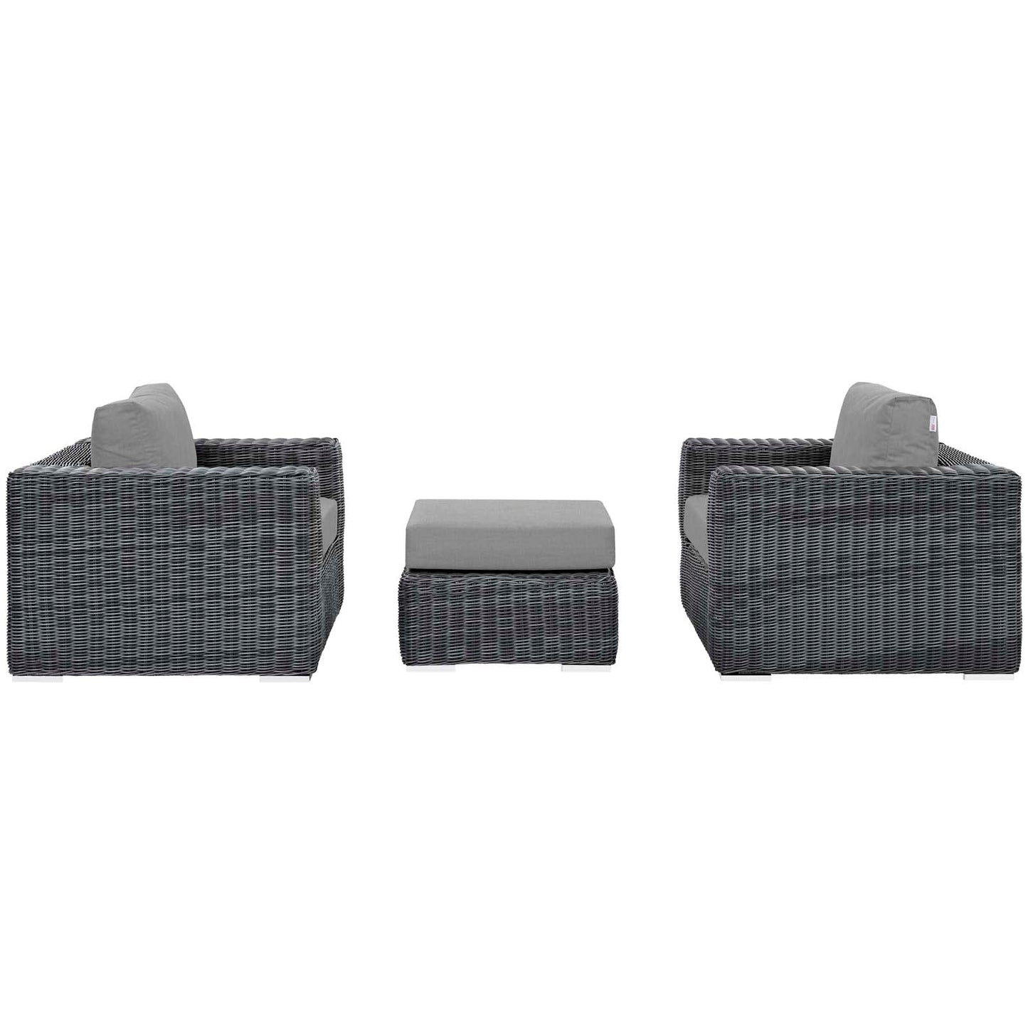 Summon 3 Piece Outdoor Patio Sunbrella¨ Sectional Set by Modway