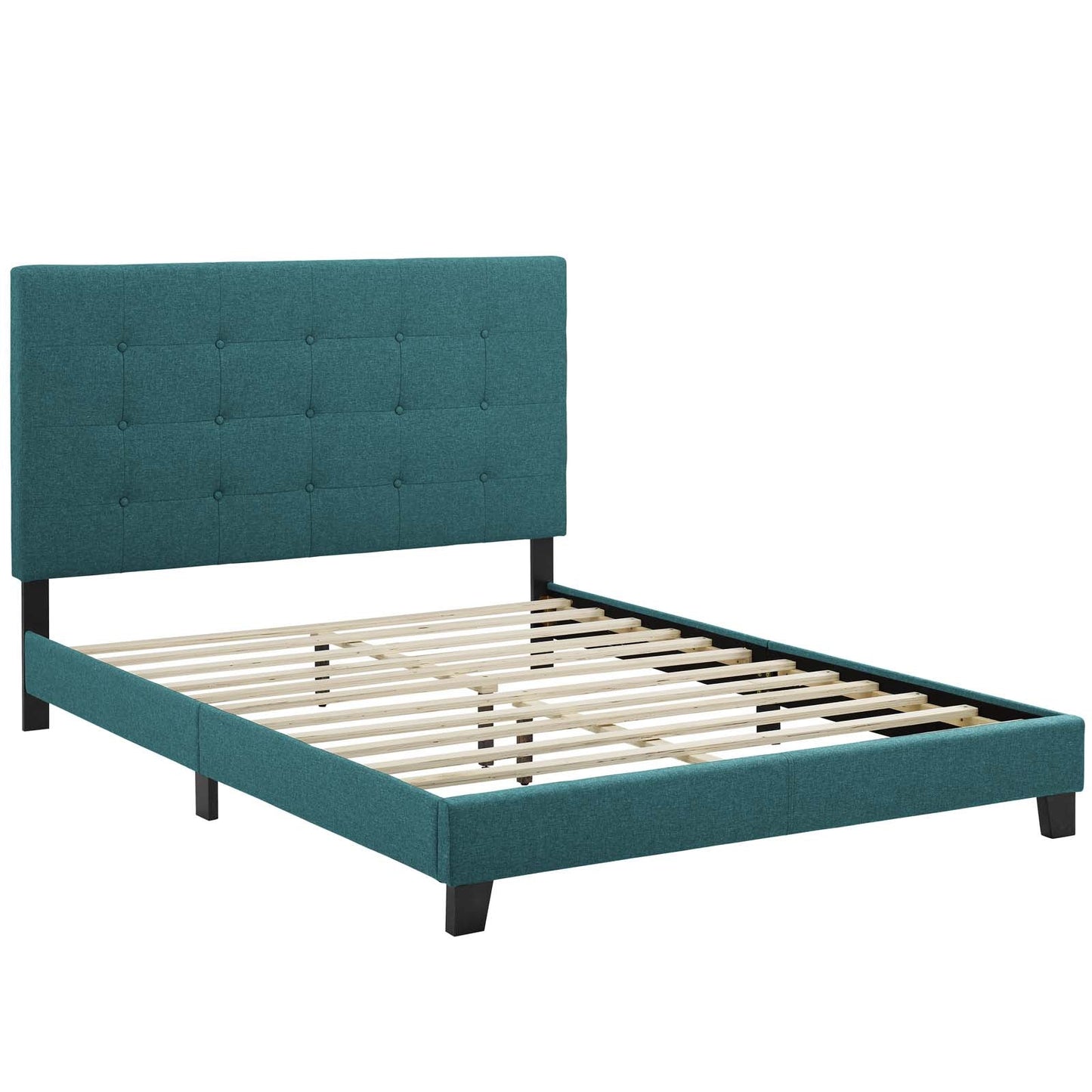 Melanie Tufted Button Upholstered Fabric Twin Platform Bed by Modway