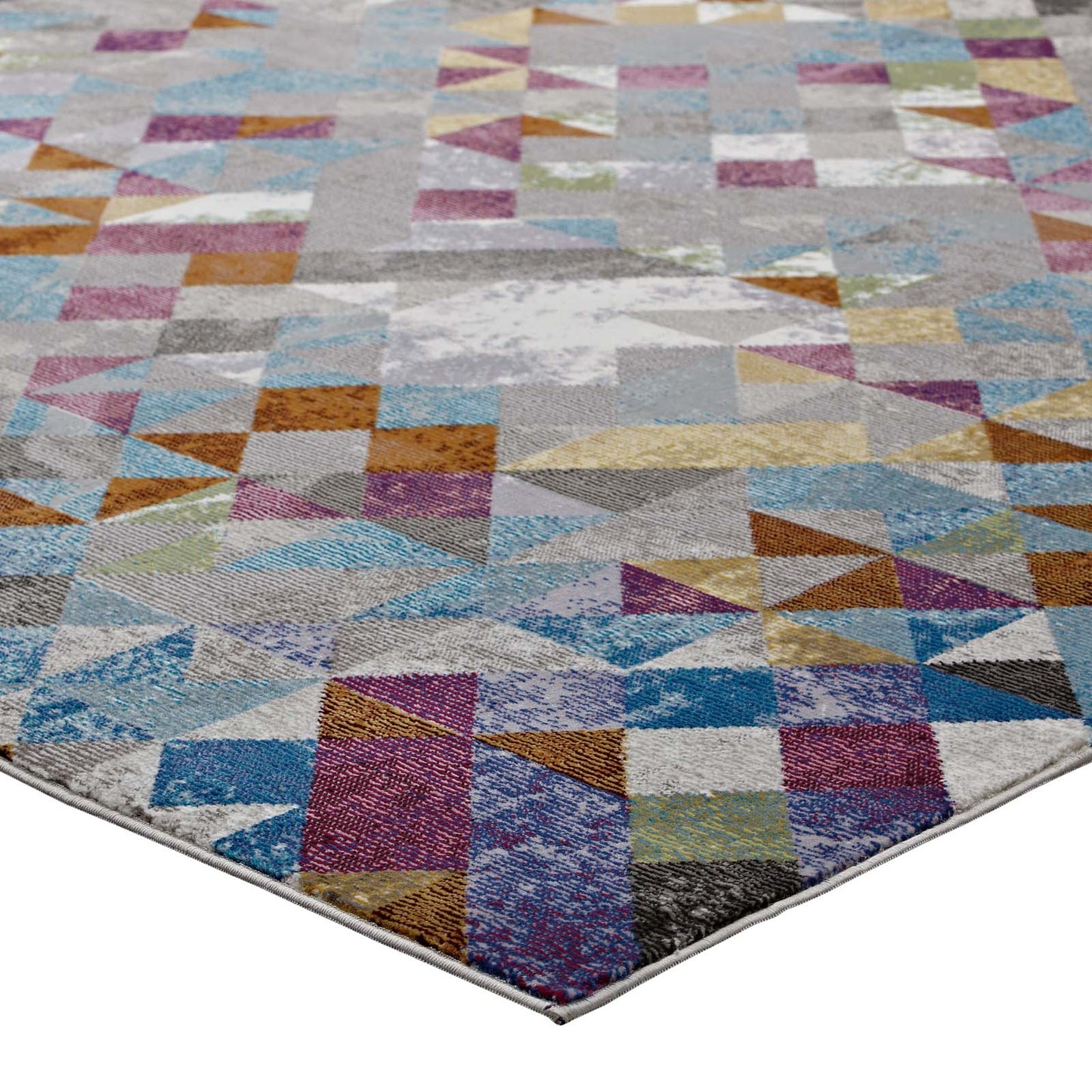 Lavendula Triangle Mosaic 5x8 Area Rug by Modway