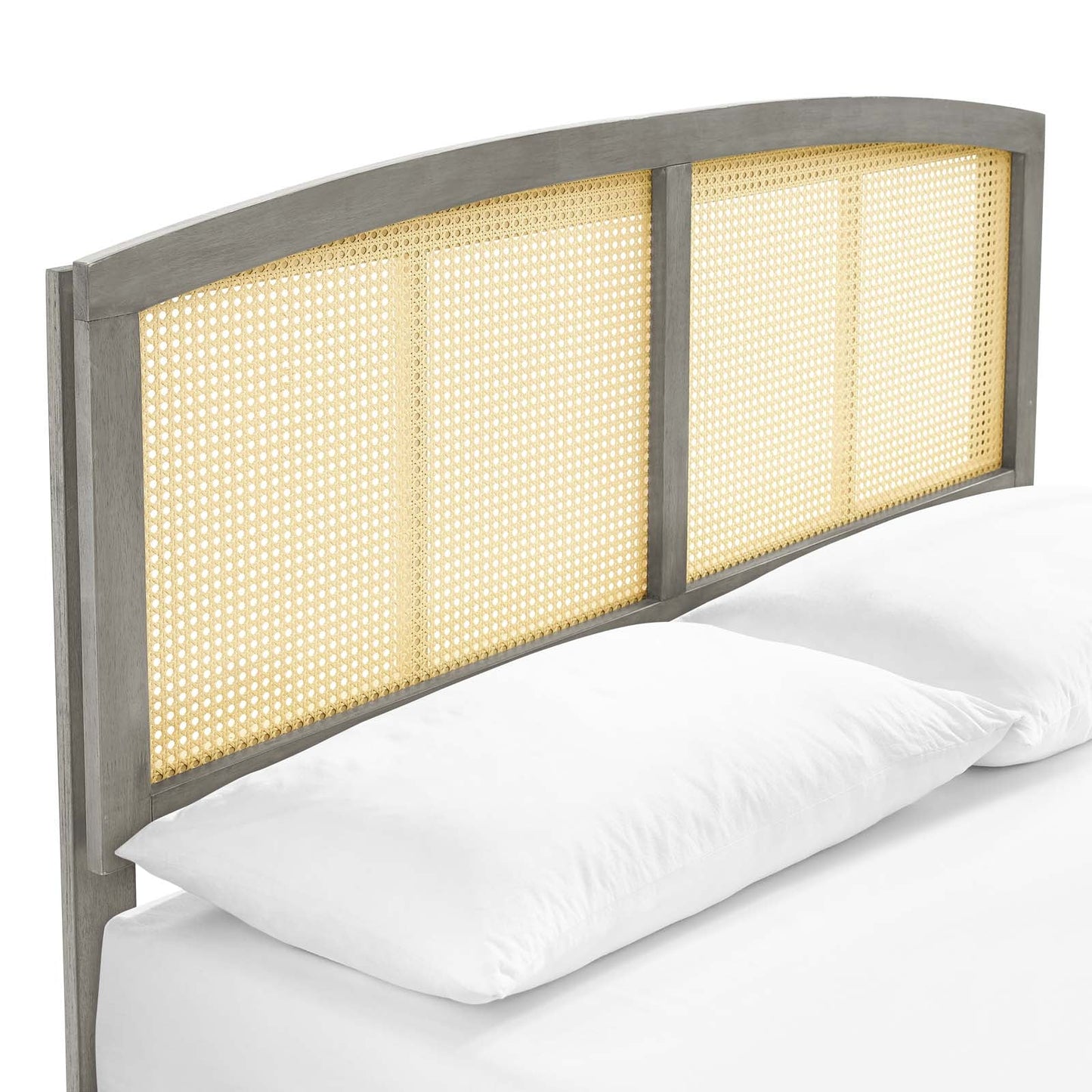 Sierra Cane and Wood Full Platform Bed With Splayed Legs by Modway