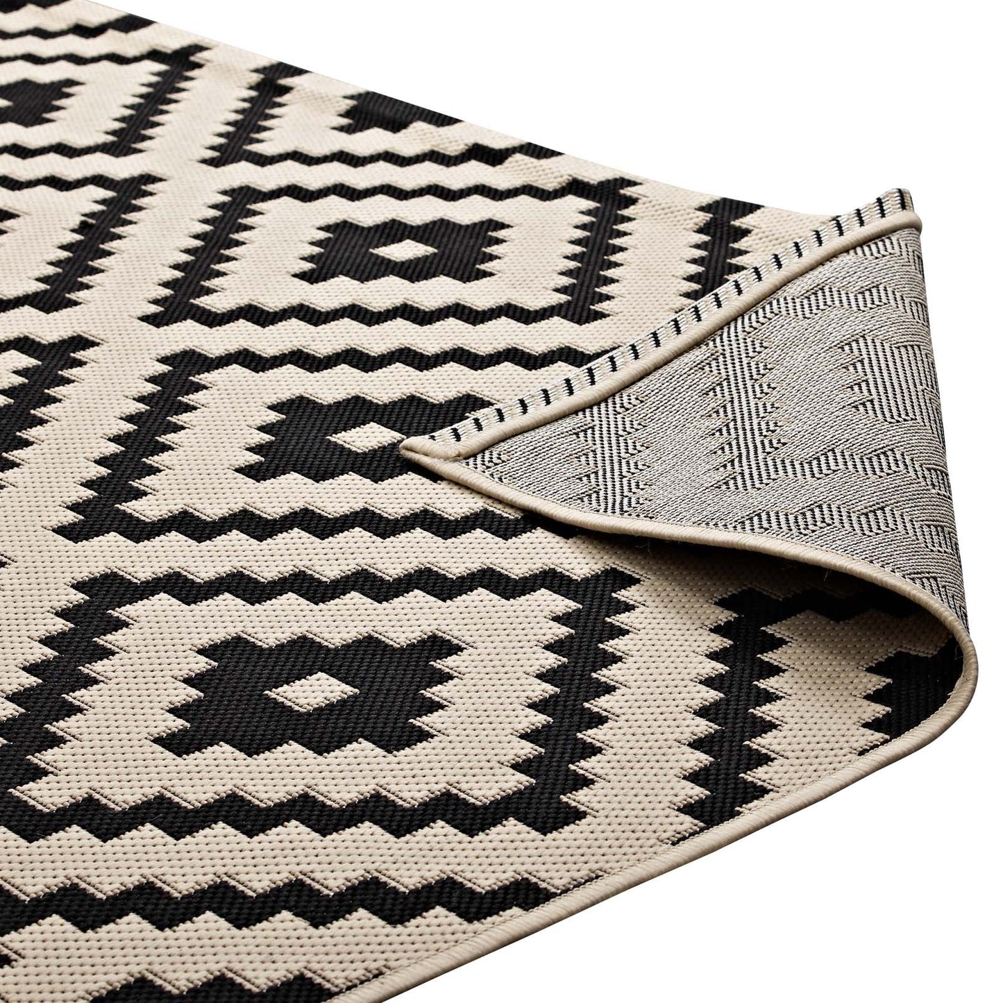 Perplex Geometric Diamond Trellis Indoor and Outdoor 8x10 Area Rug by Modway