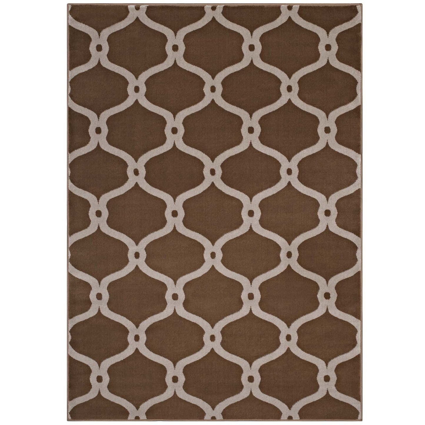 Beltara Chain Link Transitional Trellis 8x10 Area Rug by Modway