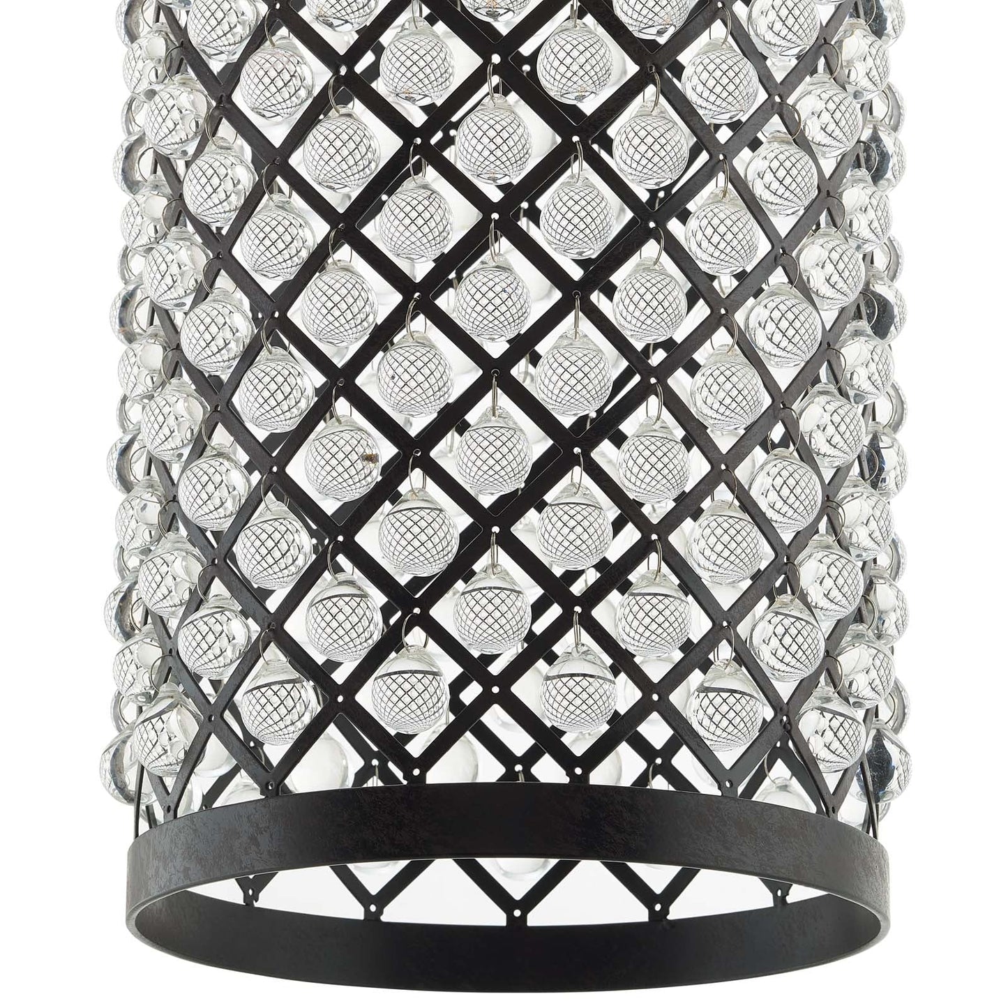 Reflect Glass and Metal Pendant Chandelier by Modway