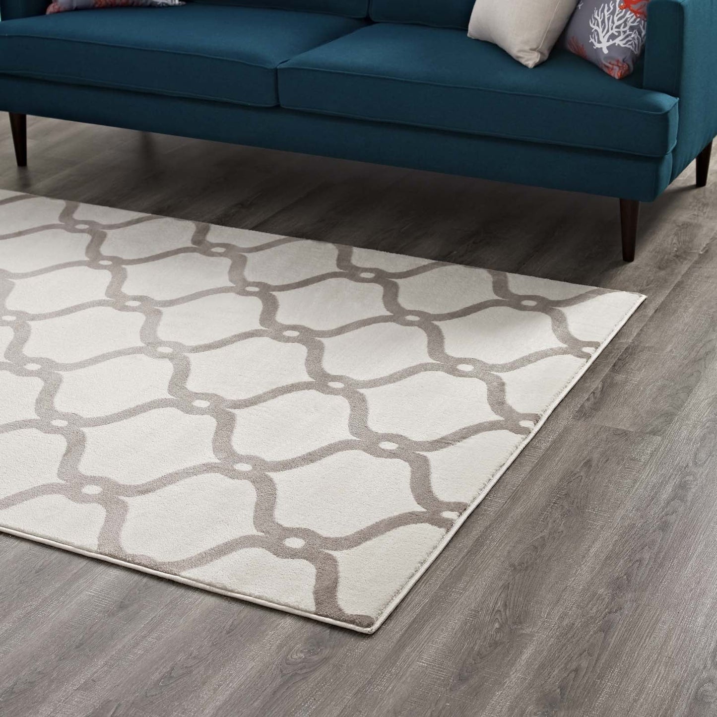 Beltara Chain Link Transitional Trellis 5x8 Area Rug by Modway