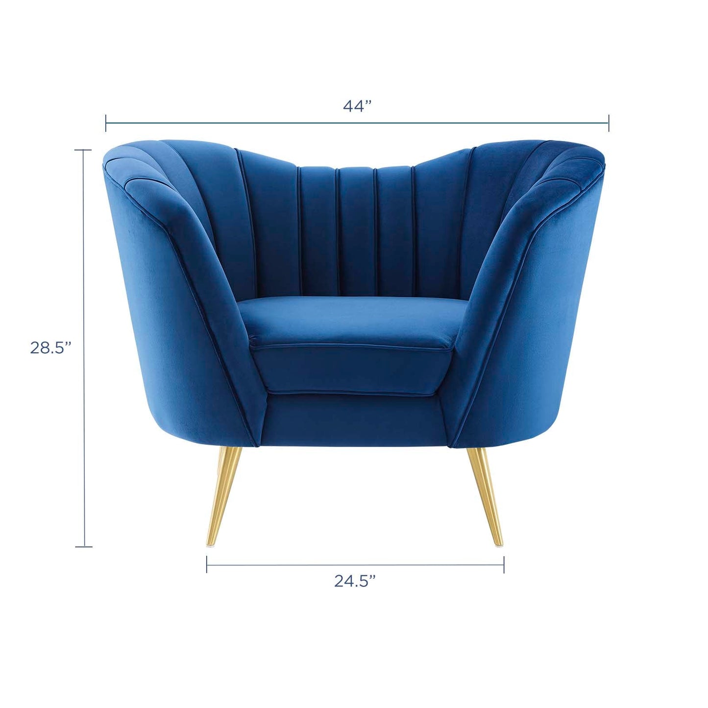 Opportunity Performance Velvet Armchair by Modway