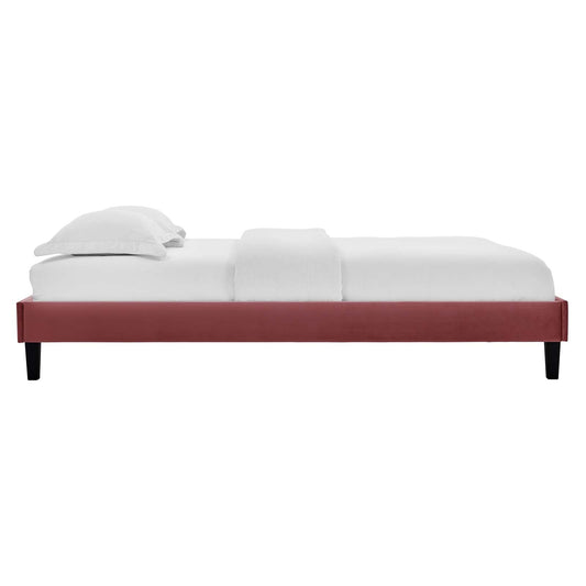Reign Performance Velvet Twin Platform Bed Frame by Modway