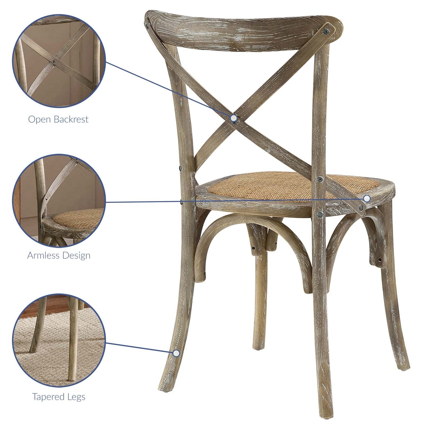 Gear Dining Side Chair Set of 2 by Modway