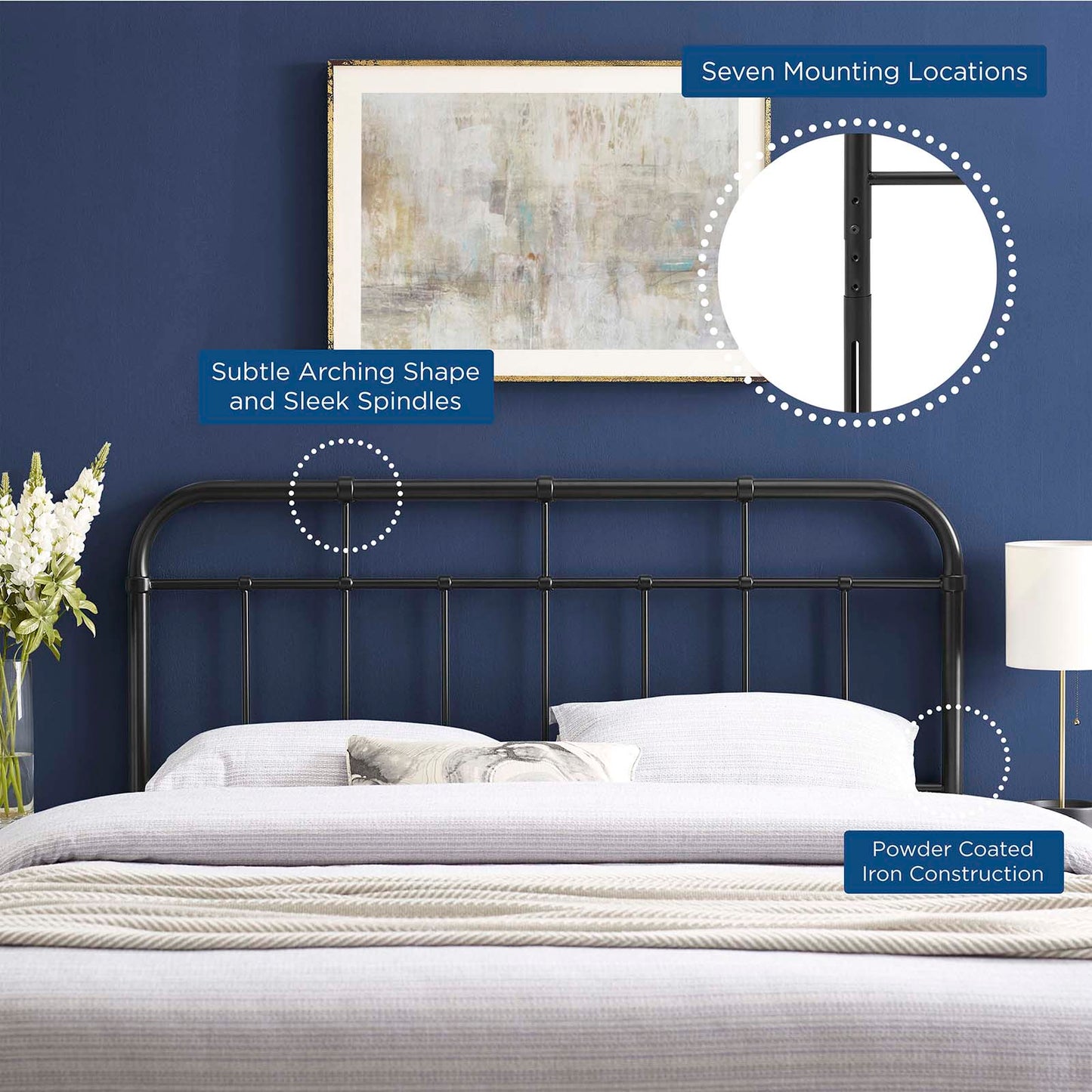 Alessia Metal Full Headboard by Modway