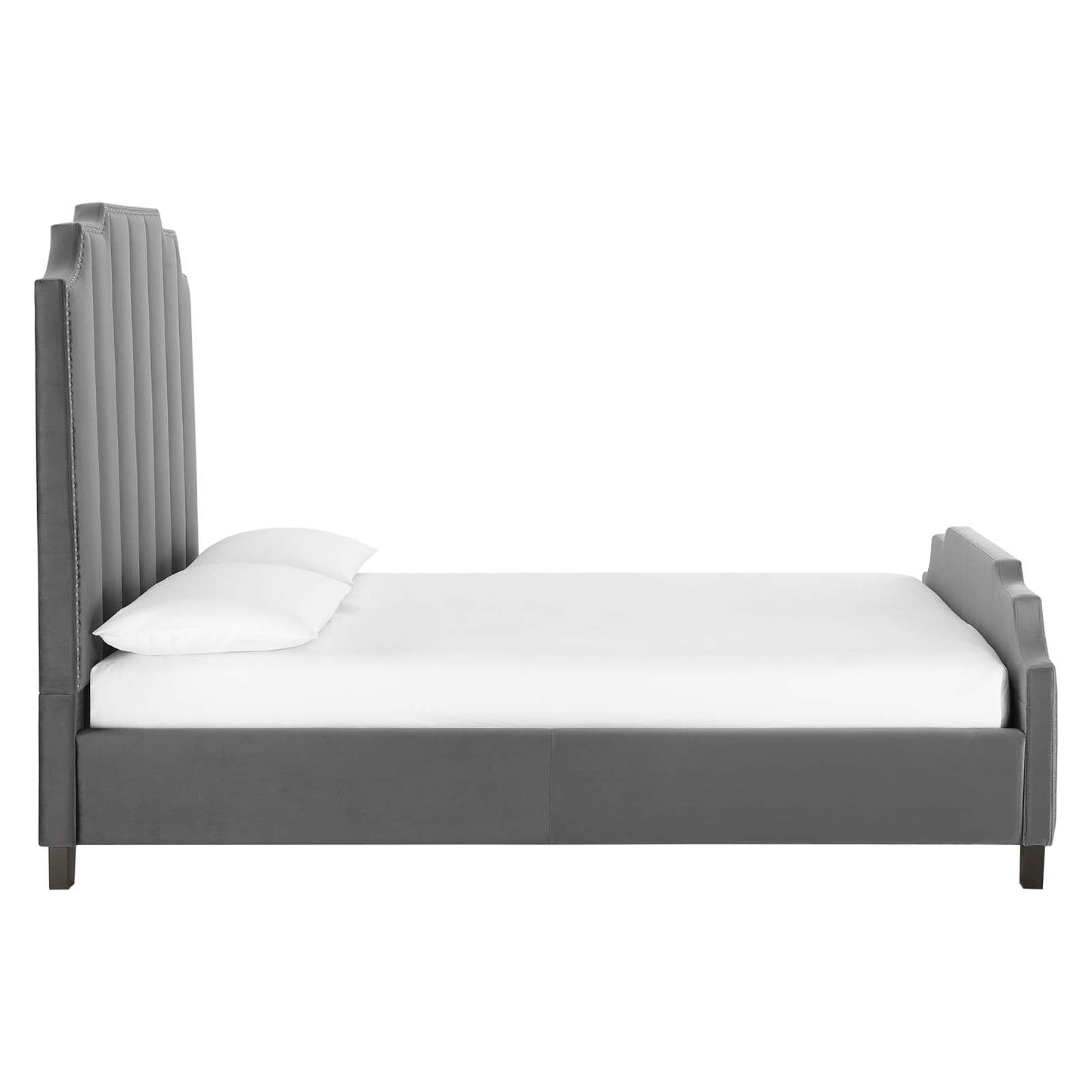 Lucille Performance Velvet Queen Platform Bed by Modway