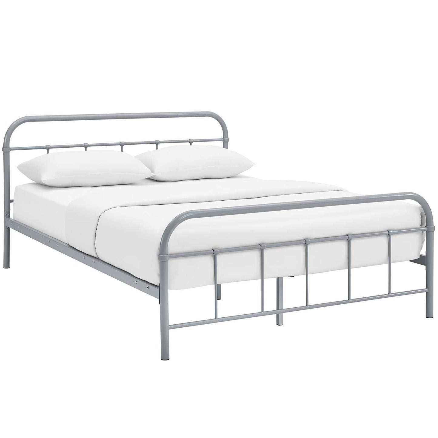 Maisie Stainless Steel Queen Bed Frame by Modway