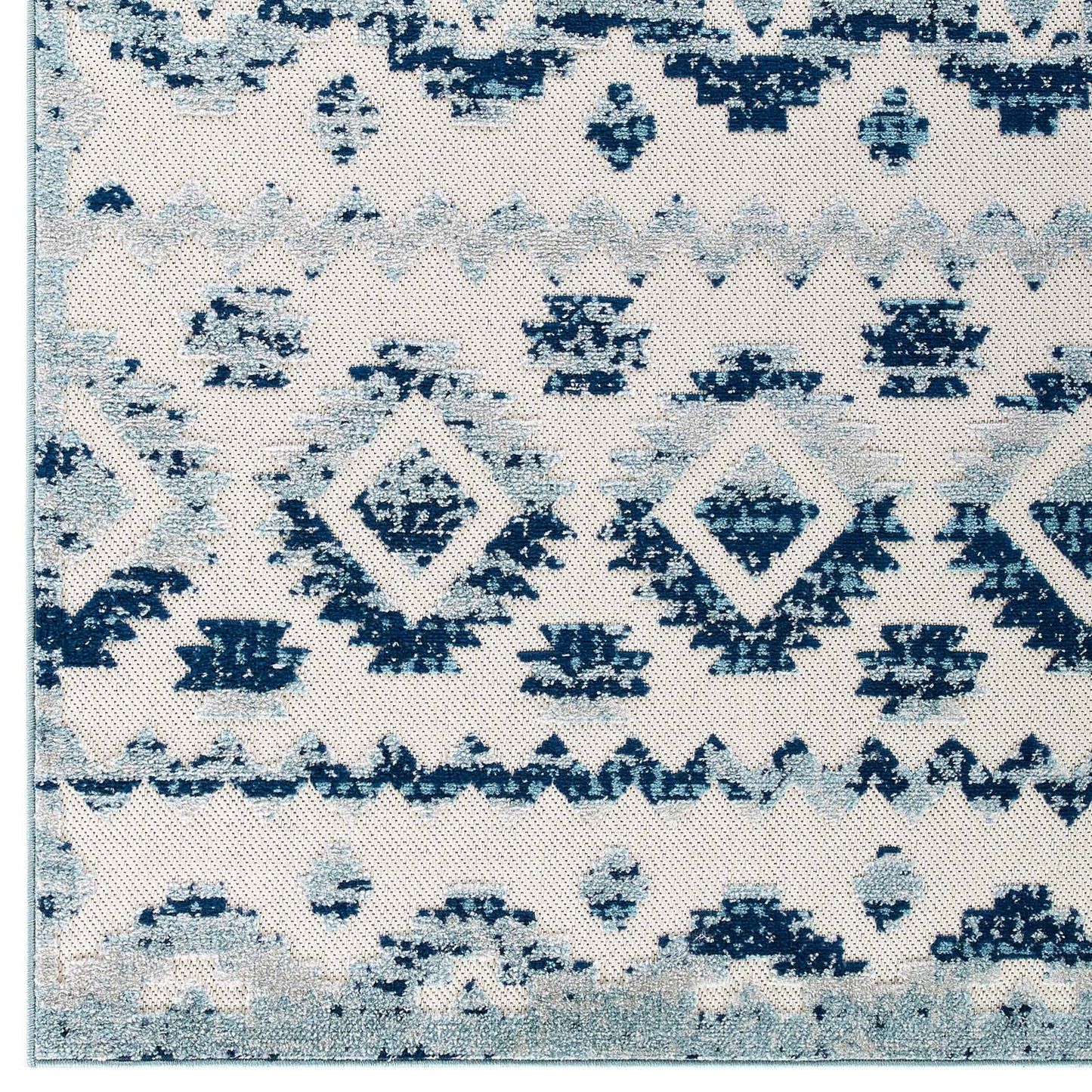 Reflect Takara Abstract Diamond Moroccan Trellis 8x10 Indoor and Outdoor Area Rug by Modway