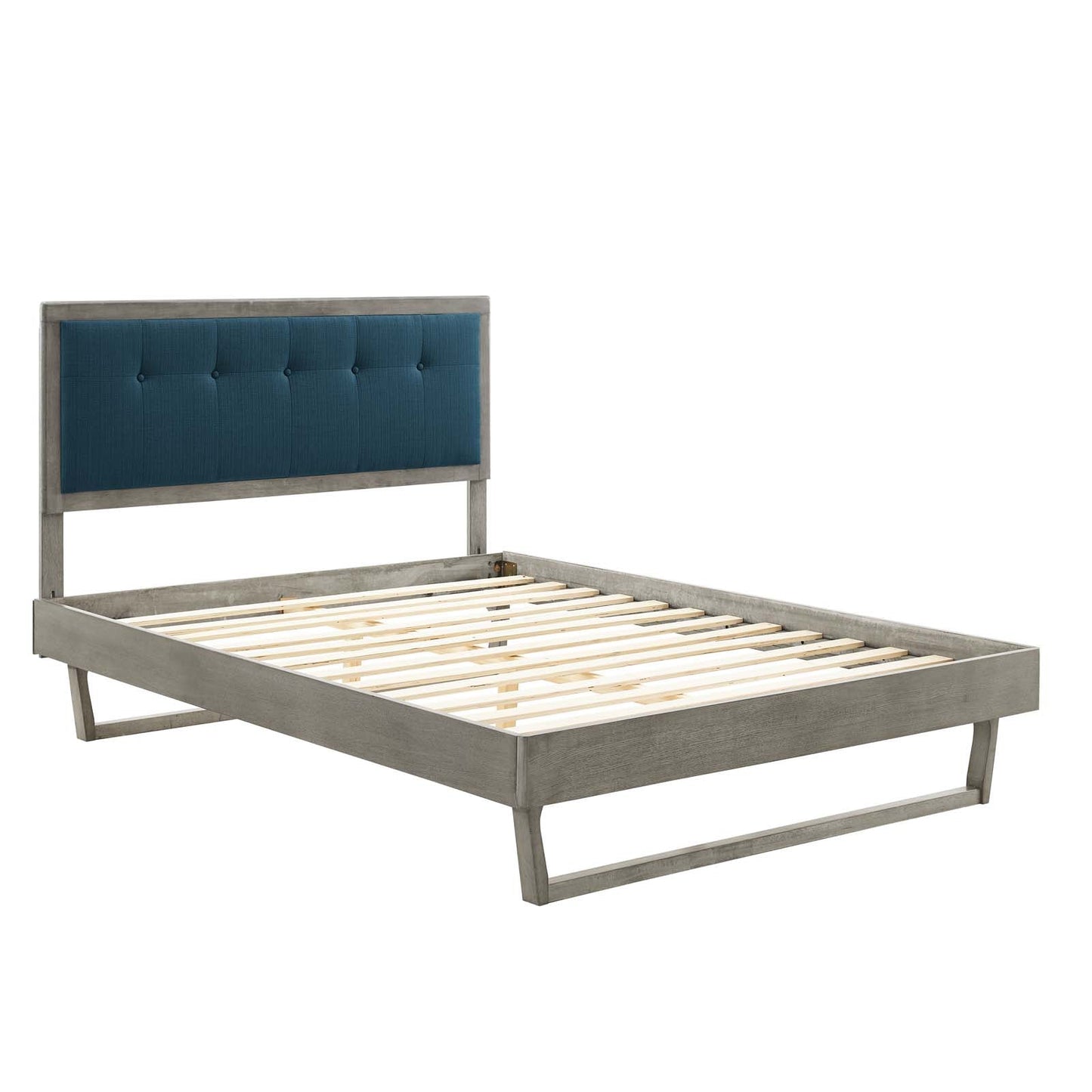 Willow Wood Queen Platform Bed With Angular Frame by Modway