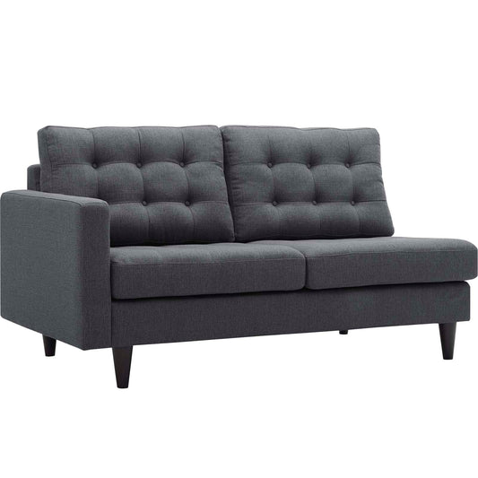 Empress Left-Facing Upholstered Fabric Loveseat by Modway