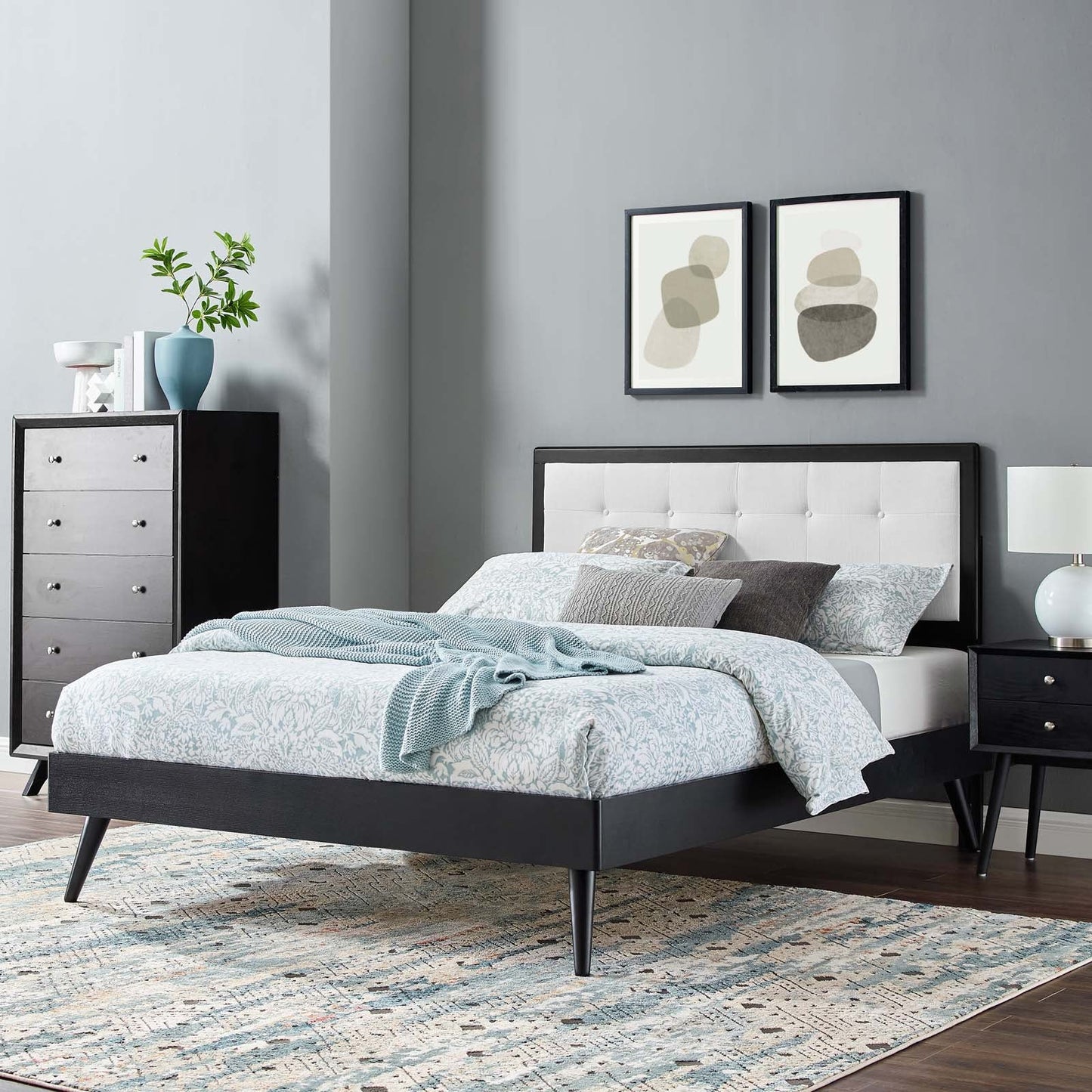 Willow Wood Full Platform Bed With Splayed Legs by Modway