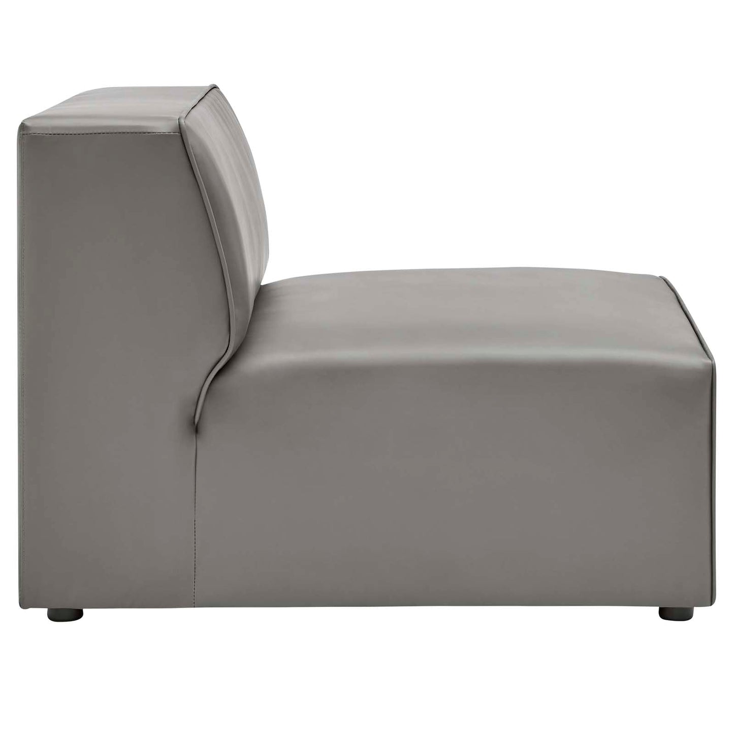 Mingle Vegan Leather Armless Chair by Modway