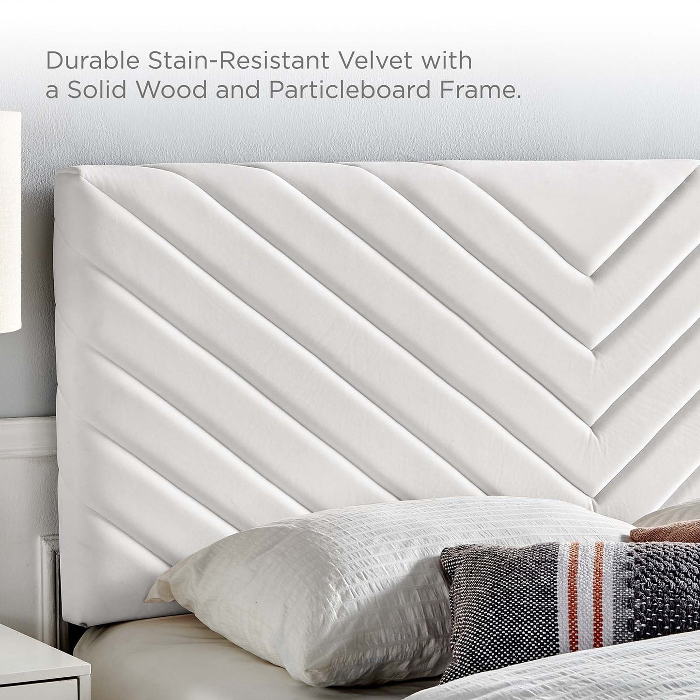 Alyson Angular Channel Tufted Performance Velvet King / California King Headboard by Modway
