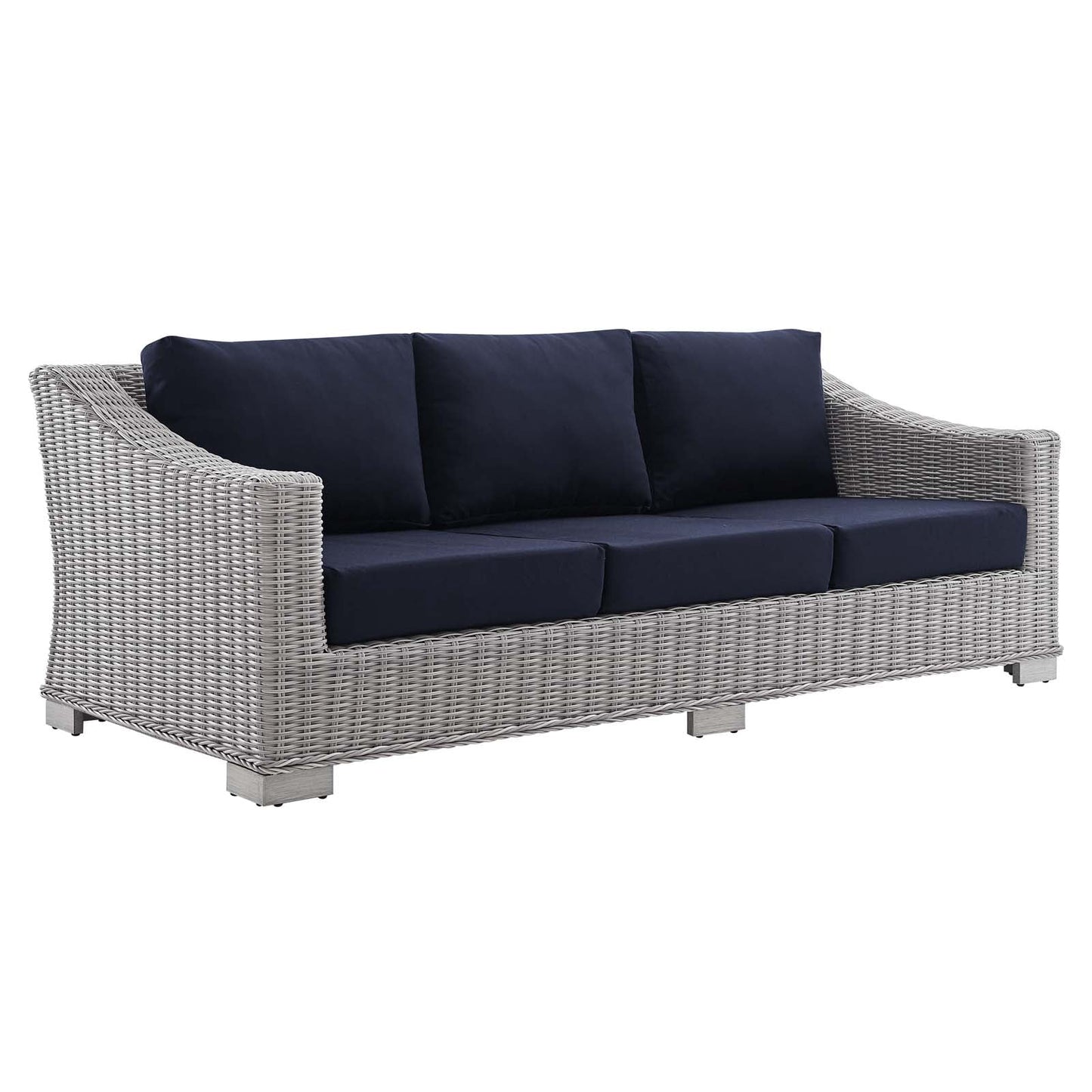 Conway 4-Piece Sunbrella¨ Outdoor Patio Wicker Rattan Furniture Set by Modway