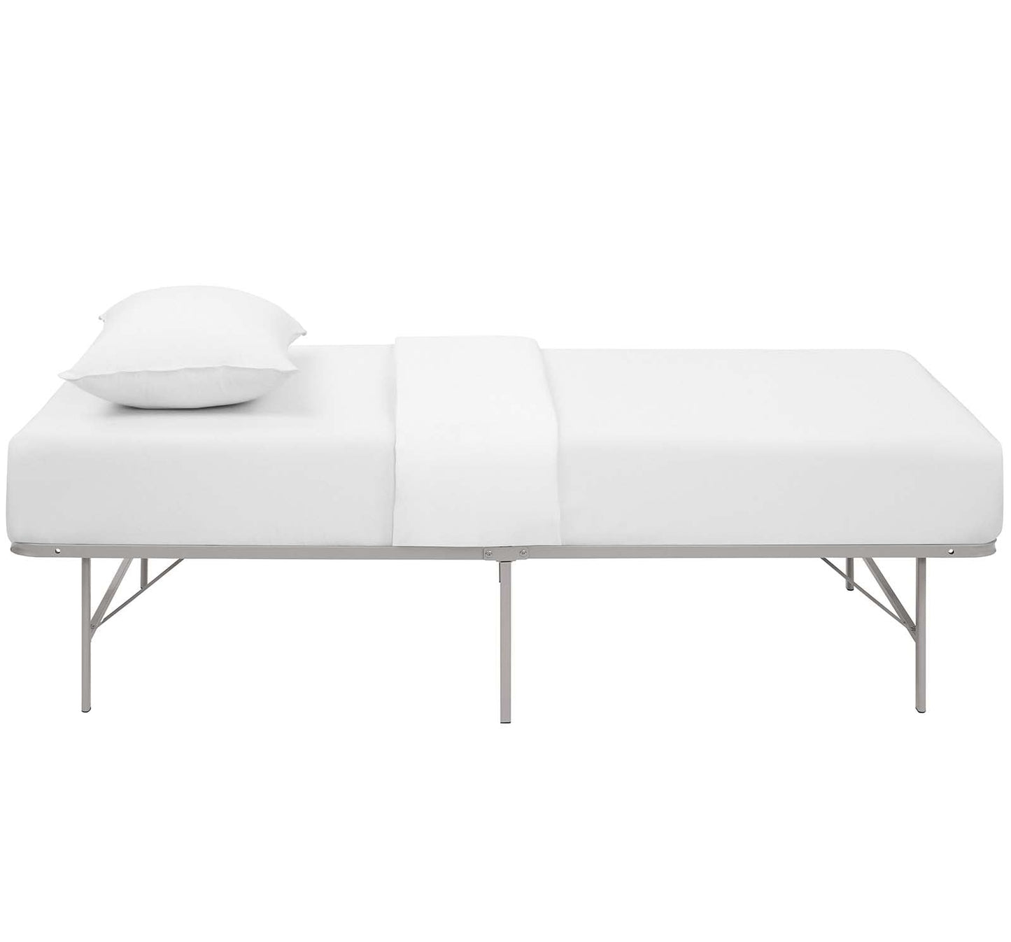 Horizon Stainless Steel Twin Bed Frame by Modway