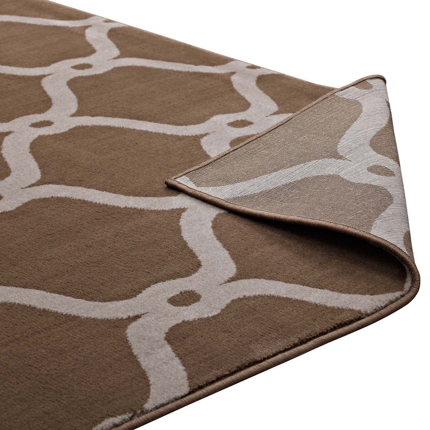 Beltara Chain Link Transitional Trellis 8x10 Area Rug by Modway