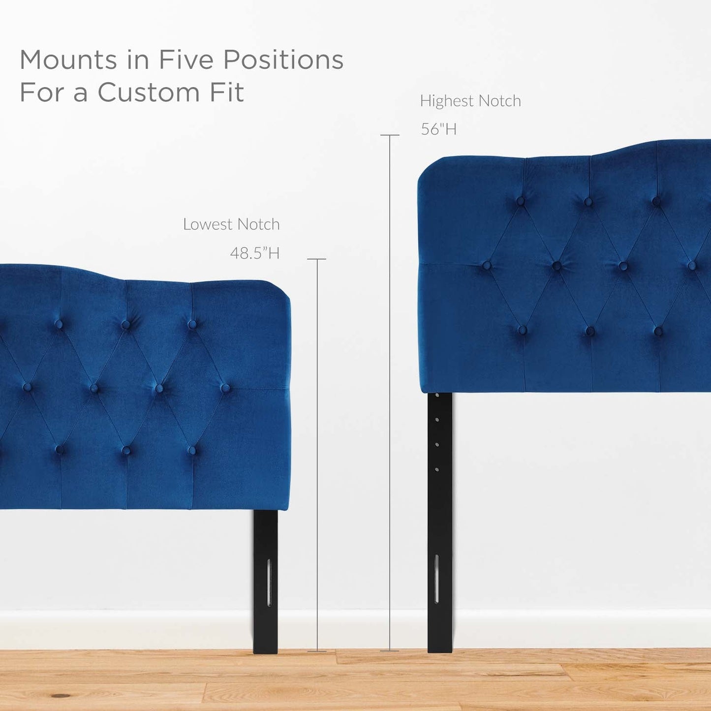Annabel Diamond Tufted Performance Velvet Queen Headboard by Modway