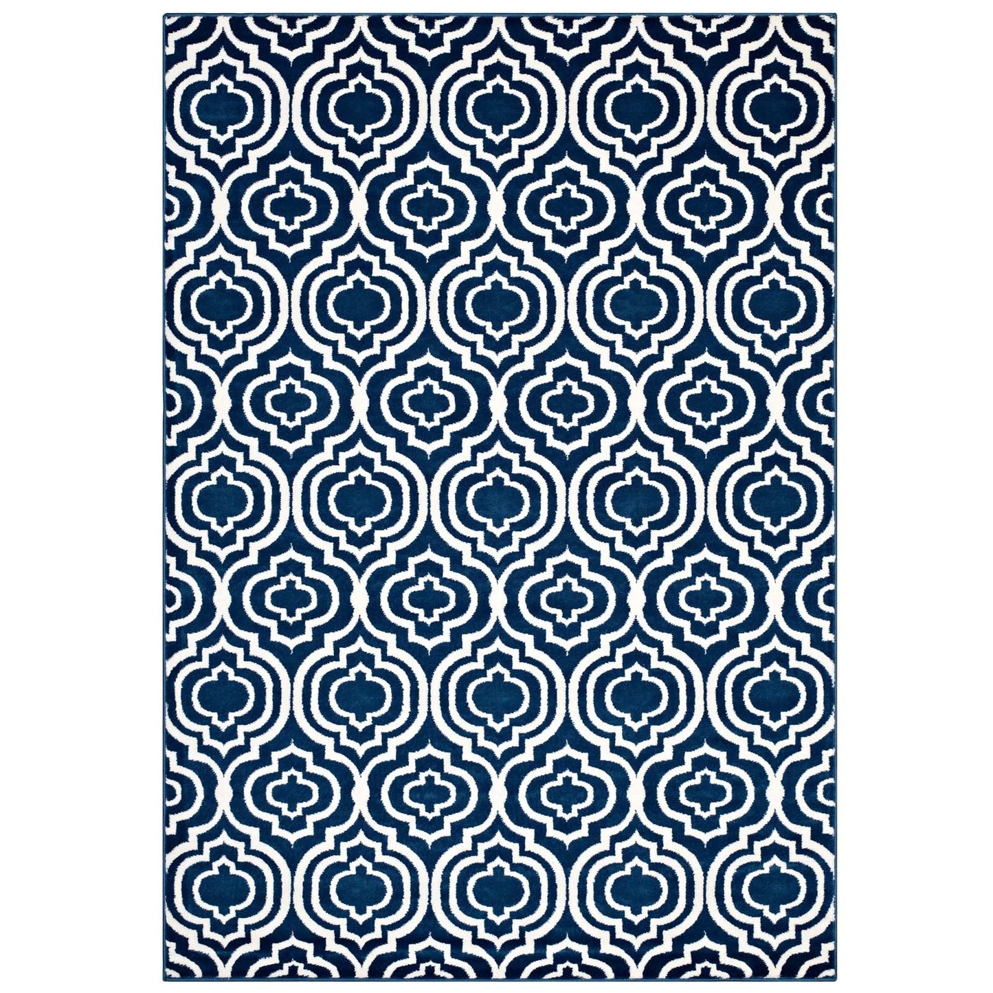 Frame Transitional Moroccan Trellis 5x8 Area Rug by Modway
