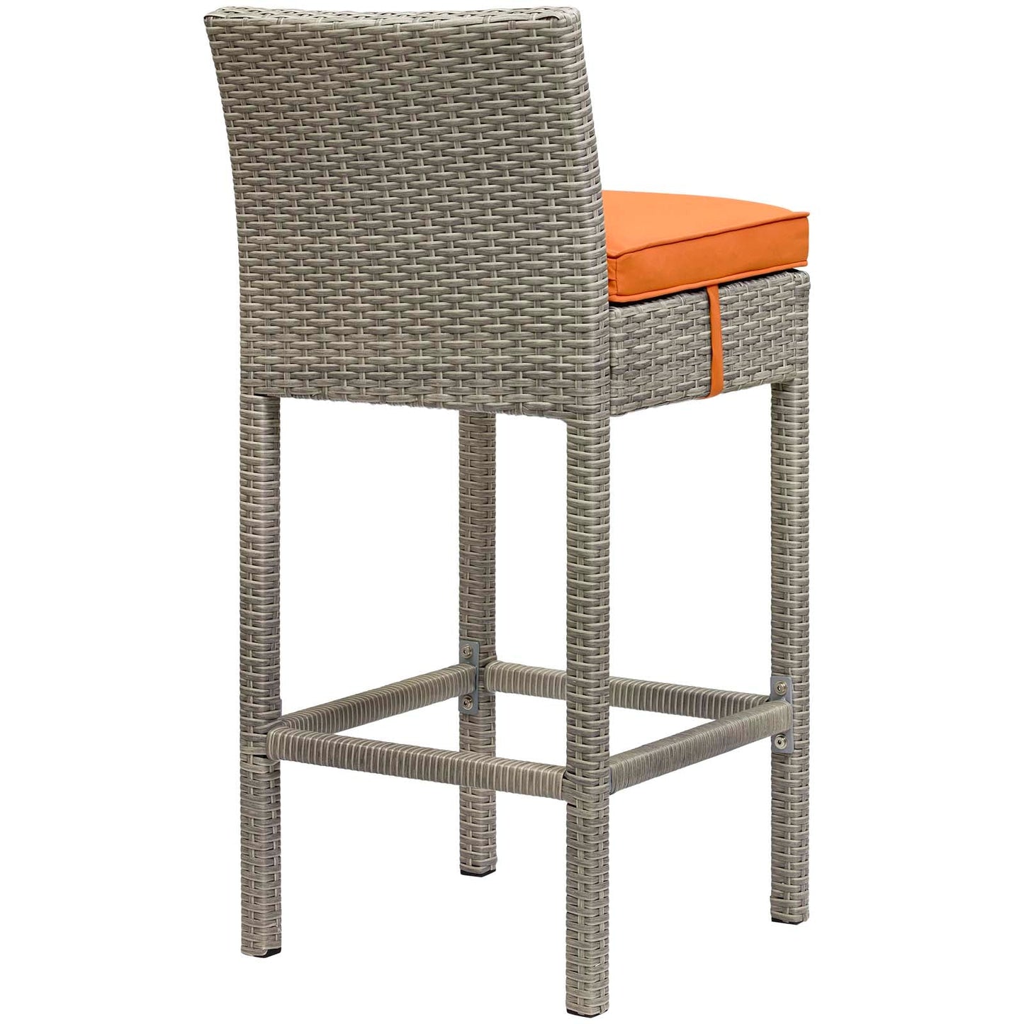Conduit Outdoor Patio Wicker Rattan Bar Stool Set of 4 by Modway