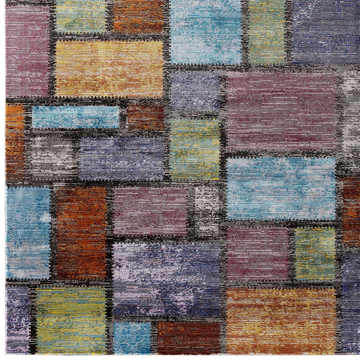 Success Nyssa Abstract Geometric Mosaic 4x6 Area Rug by Modway